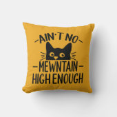 猫おもしろい引用文メンズイエロー クッション (正面)