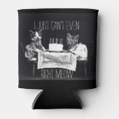 猫おもしろい引用文私は右meow子猫 缶クーラー (正面)