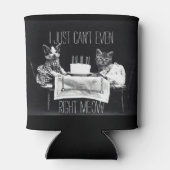 猫おもしろい引用文私は右meow子猫 缶クーラー (裏面)