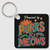 猫おもしろい引用文 キーホルダー (正面)