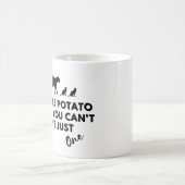 猫おもしろい引用文：猫はポテトチップスに似ている コーヒーマグカップ (中央)