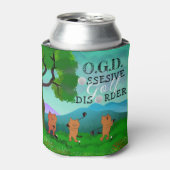 猫おもしろい強迫性ゴルフ障害クーラーボックス 缶クーラー (缶正面)