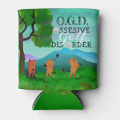 猫おもしろい強迫性ゴルフ障害クーラーボックス 缶クーラー (正面)