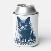 猫おもしろい怒・飼い主の猫ミーム 缶クーラー (缶正面)
