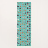 猫おもしろい恋人子猫パターン ヨガマット (裏面)