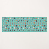 猫おもしろい恋人子猫パターン ヨガマット (正面(横))