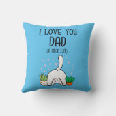 猫おもしろい愛するパパの穴ロット クッション (裏面)