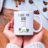 猫おもしろい愛するパパの穴ロット コーヒーマグカップ