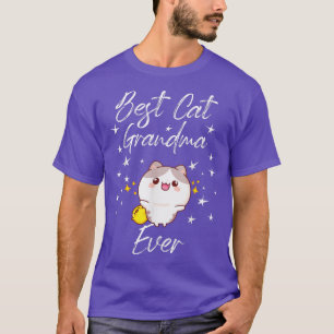 猫おもしろい最高のおばあちゃんエバー子猫ママ猫好きモ Tシャツ