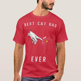 猫おもしろい最高ののパパが猫と鳴くことおもしろい Tシャツ