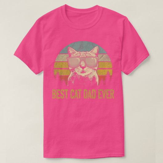 猫おもしろい最高のパパEver Shirt Cat Daddy Lover Gift Tシャツ (デザイン正面)