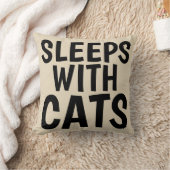猫おもしろい枕、猫と寝る クッション (ブランケット)