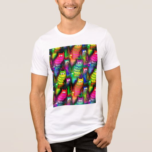 猫おもしろい柄–54578 トライブレンドTシャツ (正面)