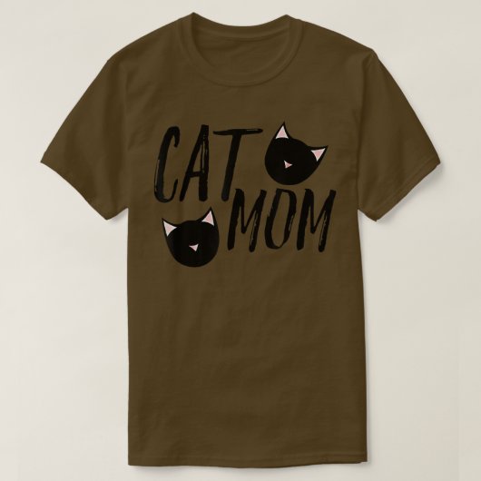 猫おもしろい母の日猫ラブペット母  Tシャツ (デザイン正面)