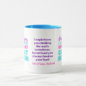 猫おもしろい母誕生日夫から妻 マグカップ (中央)