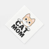 猫おもしろい母 スタンダードランチョンナプキン (角)