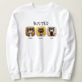 猫おもしろい汗 |猫好きギフト スウェットシャツ (デザイン正面)