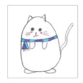 猫おもしろい漫画カラフルかわいい子猫モダン シール