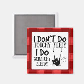 猫おもしろい漫画ミーム マグネット (正面/裏面)