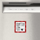 猫おもしろい漫画ミーム マグネット (インサイチュ (食洗機))