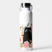 猫おもしろい漫画 ウォーターボトル (正面)