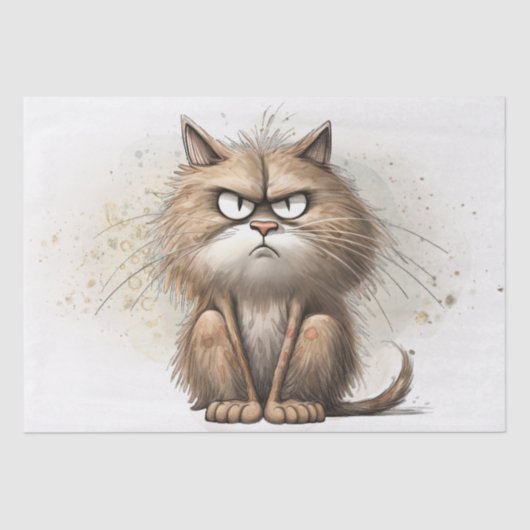 猫おもしろい漫画 薄葉紙 (正面)