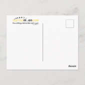 猫おもしろい熱狂するユーモア ポストカード (裏面)