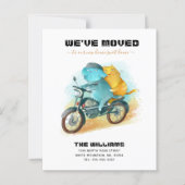 猫おもしろい犬バイクの予算の移動カード (正面)