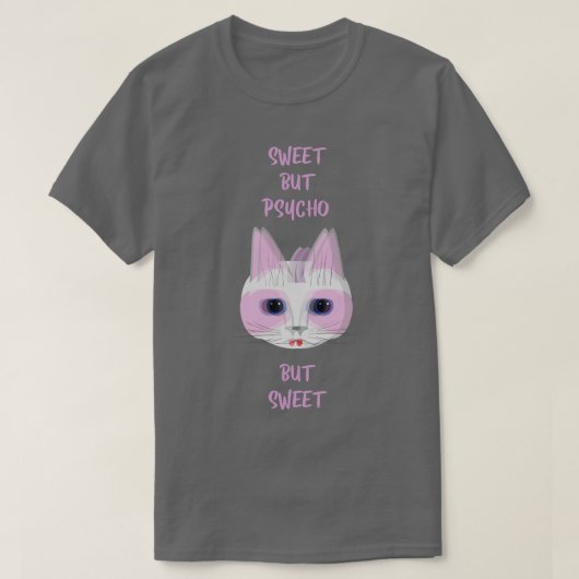 猫おもしろい猫熱狂する猫子猫 Tシャツ (デザイン正面)