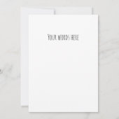 猫おもしろい猫科の動物punイラストレーションフラットカード (裏面)