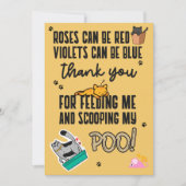 猫おもしろい産のかわいい黄色い幸せな母の日 カード (正面)