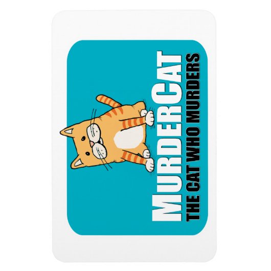 猫おもしろい磁石を殺す マグネット (縦)