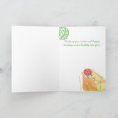 猫おもしろい絡み糸編み物クロシェ・クリスマス シーズンカード (内部)