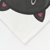 猫おもしろい絵文字フリースブランケット フリースブランケット (角)