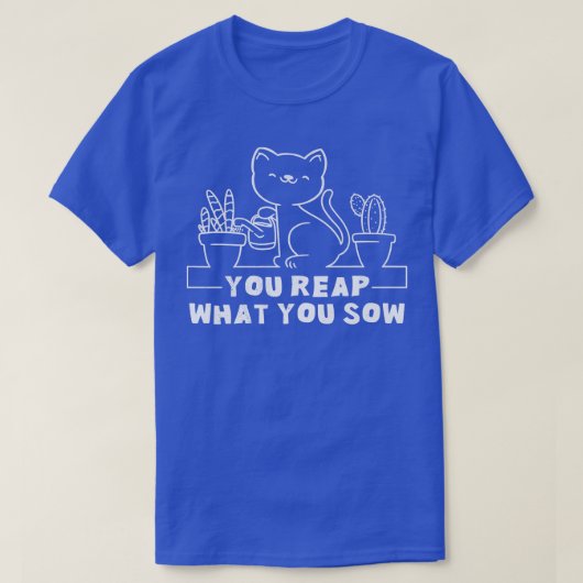 猫おもしろい線画  Tシャツ (デザイン正面)