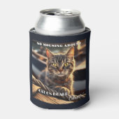 猫おもしろい船乗り航海の 缶クーラー (缶正面)
