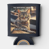 猫おもしろい船乗り航海の 缶クーラー (正面)