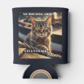 猫おもしろい船乗り航海の 缶クーラー (裏面)