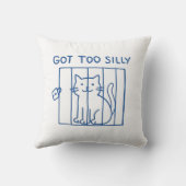 猫おもしろい装飾用クッション-得可愛間抜けすぎる クッション (裏面)