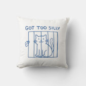 猫おもしろい装飾用クッション-得可愛間抜けすぎる クッション (正面)