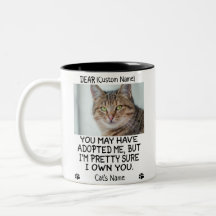 猫おもしろい親愛の写真パーソナライズされたと名前