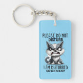 猫おもしろい言葉の乱れ キーホルダー (正面)