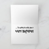 猫おもしろい誕生日カード カード (内部)