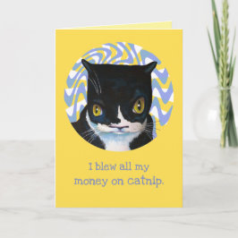 猫おもしろい誕生日カード カード