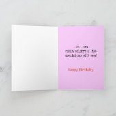 猫おもしろい誕生日カード カード (内部)