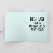 猫おもしろい誕生日ハグライフパンダ子猫挨拶 シーズンカード (内部)