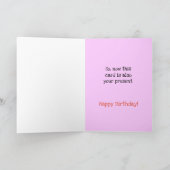 猫おもしろい誕生日 カード (内部)