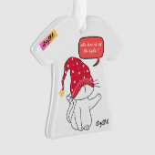 猫おもしろい誰が灯りを消した？ オーナメント (正面)