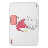 猫おもしろい誰が灯りを消した？ バスマット (正面縦)