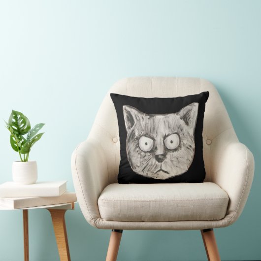 猫おもしろい顔 クッション (椅子)